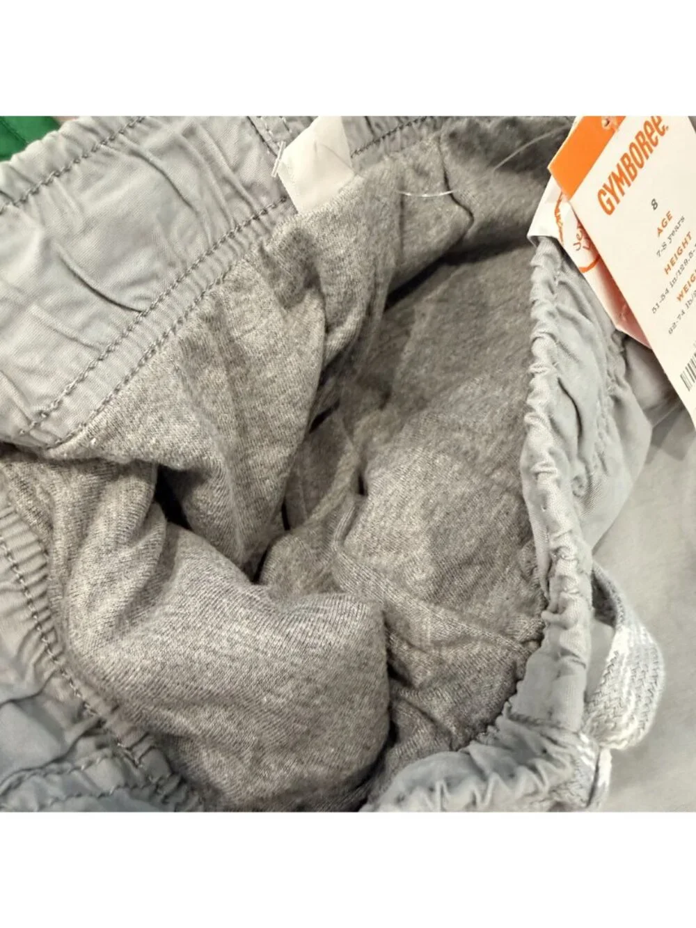 Gymboree Boys 8 The Gymster Gray Lined Straight Leg Pants